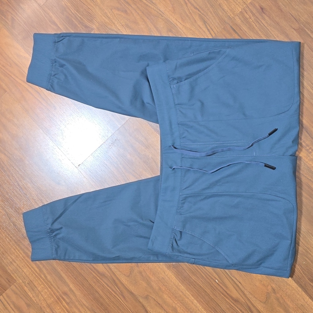 VRST Men's Limitless Slim Fit 4-Way Stretch Jogger - Deep Blueish Gray Color
